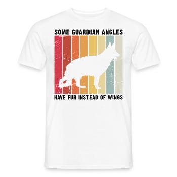 Design Deutscher Schäferhund Polizei Design - Männer T-Shirt - Weiß - Vorne - AI Model Male 178 dark (178cm)