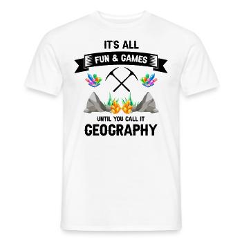 Collectionneur de pierres précieuses et recherche sur les pierres précieuses - T-shirt homme - blanc - Devant - AI Model Male 178 dark (178cm)