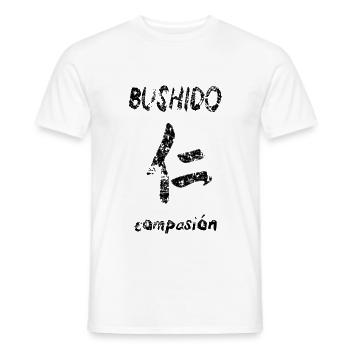 Bushido 3 - Men's T-Shirt - white - Front - AI Model Male 178 dark (178cm)