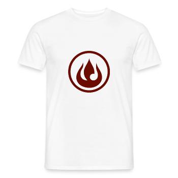Fire Fire Nation Gift Idea - Men's T-Shirt - white - Front - AI Model Male 178 dark (178cm)