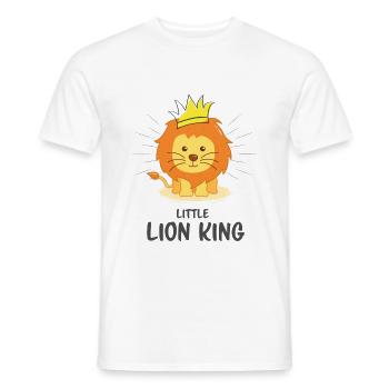 petit roi lion - Roi Lion - T-shirt homme - blanc - Devant - AI Model Male 178 dark (178cm)