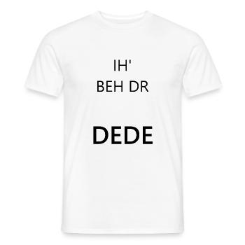 Perfektes Geschenk für deinen Dede zum Geburtstag - Männer T-Shirt - Weiß - Vorne - AI Model Male 178 dark (178cm)