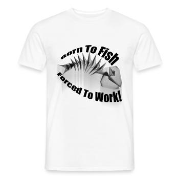 Fish - T-shirt homme - blanc - Devant - AI Model Male 178 dark (178cm)