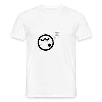 tired emoji - T-shirt homme - blanc - Devant - AI Model Male 178 dark (178cm)