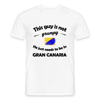 Gran Canaria Holidays - Men's T-Shirt - white - Front - AI Model Male 178 dark (178cm)