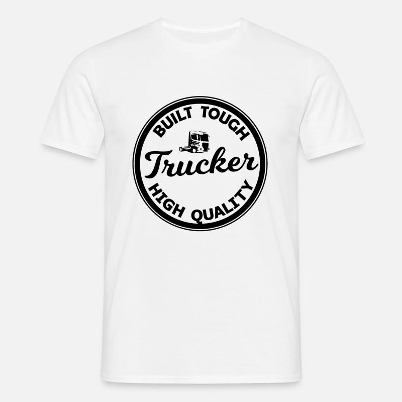 Quality Trucker - Männer T-Shirt - Weiß