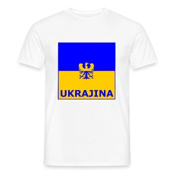 Die Ukraine - T-shirt homme - blanc - Devant - AI Model Male 178 dark (178cm)