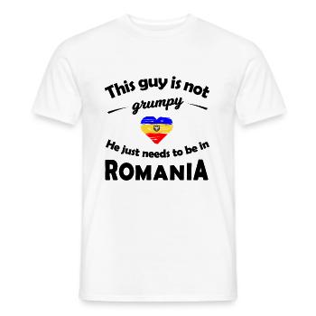 Rumänien - Männer T-Shirt - Weiß - Vorne - AI Model Male 178 dark (178cm)