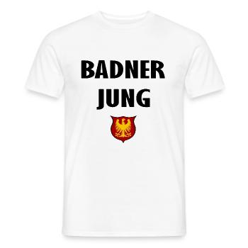 Badner Junge - Männer T-Shirt - Weiß - Vorne - AI Model Male 178 dark (178cm)