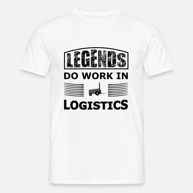 Legende der Logistik - Männer T-Shirt - Weiß