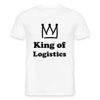 The king of logistics - Men's T-Shirt - white - Front - AI Model Male 178 dark (178cm)