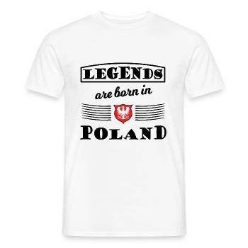 The Polish legend - Men's T-Shirt - white - Front - AI Model Male 178 dark (178cm)
