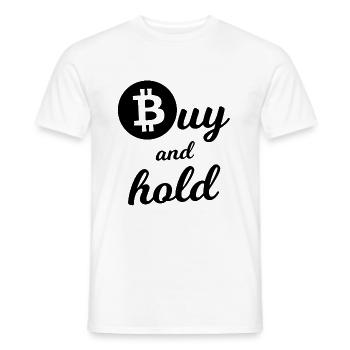 Coin Investor - Men's T-Shirt - white - Front - AI Model Male 178 dark (178cm)