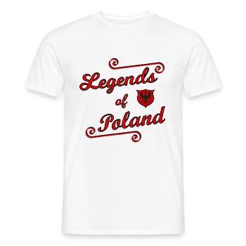 The Polish Legends - Men's T-Shirt - white - Front - AI Model Male 178 dark (178cm)