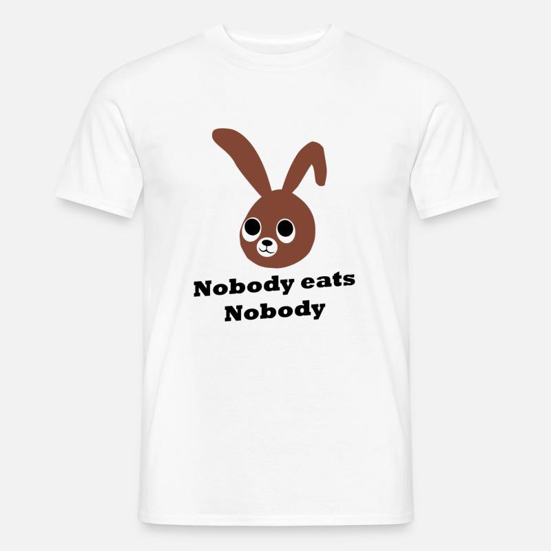 Hasen sind kein Essen - Männer T-Shirt - Weiß