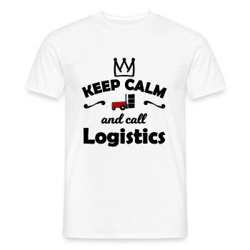 Logistics Team - Men's T-Shirt - white - Front - AI Model Male 178 dark (178cm)