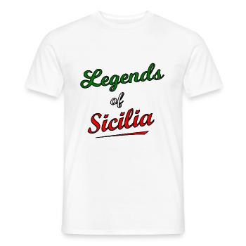Légendes de Sicile - T-shirt homme - blanc - Devant - AI Model Male 178 dark (178cm)