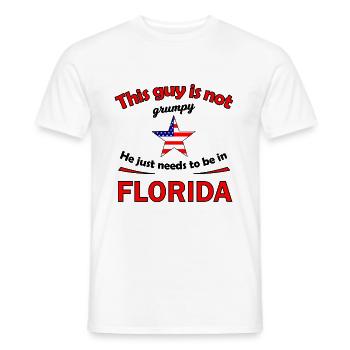 Vacances en Floride - T-shirt homme - blanc - Devant - AI Model Male 178 dark (178cm)