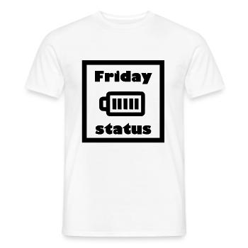 Immer freitags - Männer T-Shirt - Weiß - Vorne - AI Model Male 178 dark (178cm)