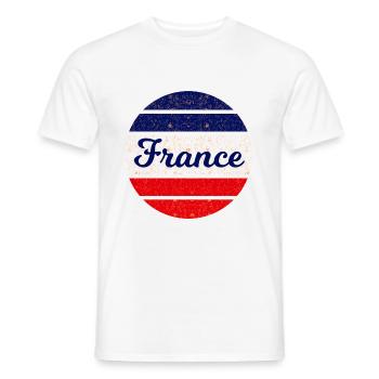 Die Franzosen - Männer T-Shirt - Weiß - Vorne - AI Model Male 178 dark (178cm)