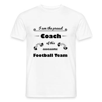 Der beste Fußball Trainer - Männer T-Shirt - Weiß - Vorne - AI Model Male 178 dark (178cm)
