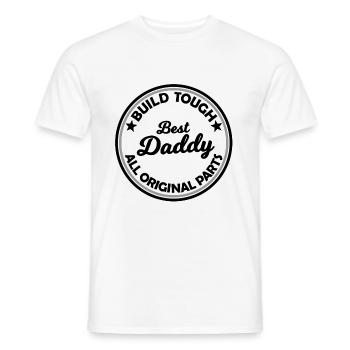 The Best Daddy - Men's T-Shirt - white - Front - AI Model Male 178 dark (178cm)