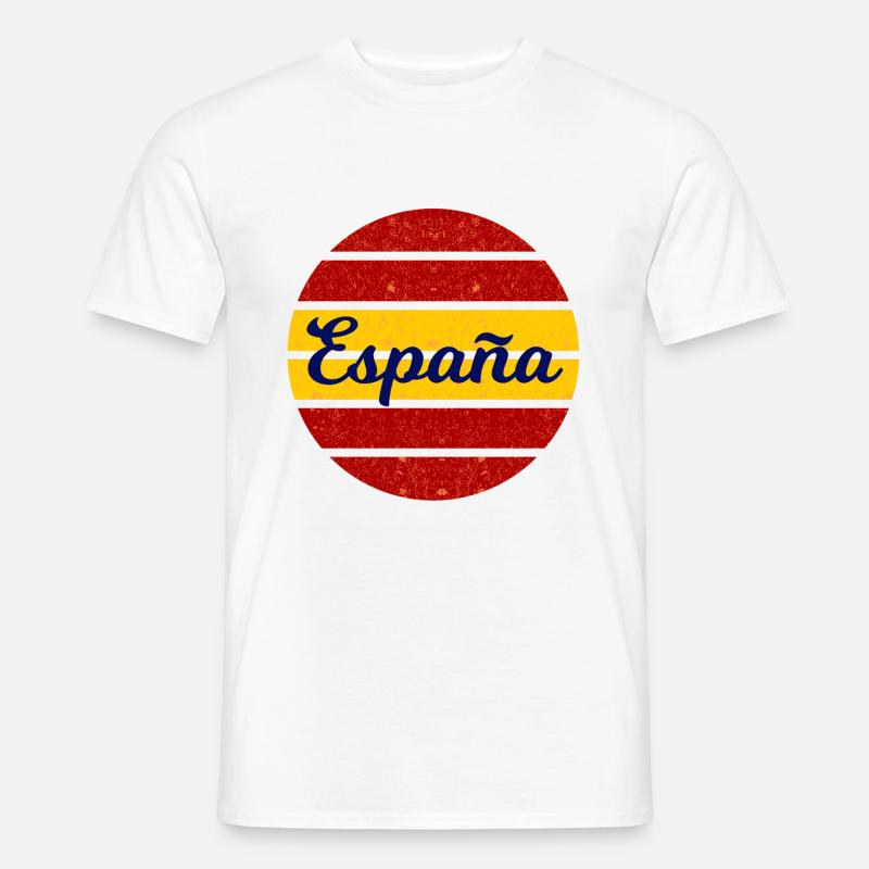 Die spanischen Fans - Männer T-Shirt - Weiß