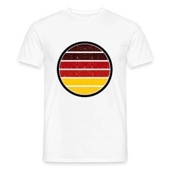 Germany's colours - Men's T-Shirt - white - Front - AI Model Male 178 dark (178cm)
