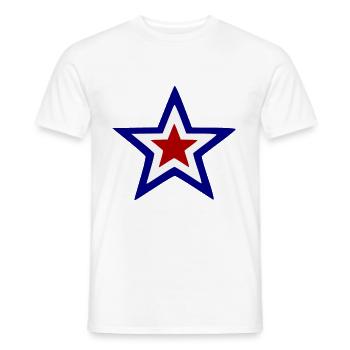 Star of France - Men's T-Shirt - white - Front - AI Model Male 178 dark (178cm)