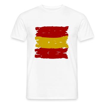 L’équipe espagnole - T-shirt homme - blanc - Devant - AI Model Male 178 dark (178cm)
