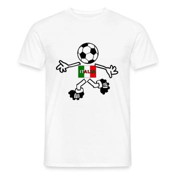 The footballer from Italy - Men's T-Shirt - white - Front - AI Model Male 178 dark (178cm)