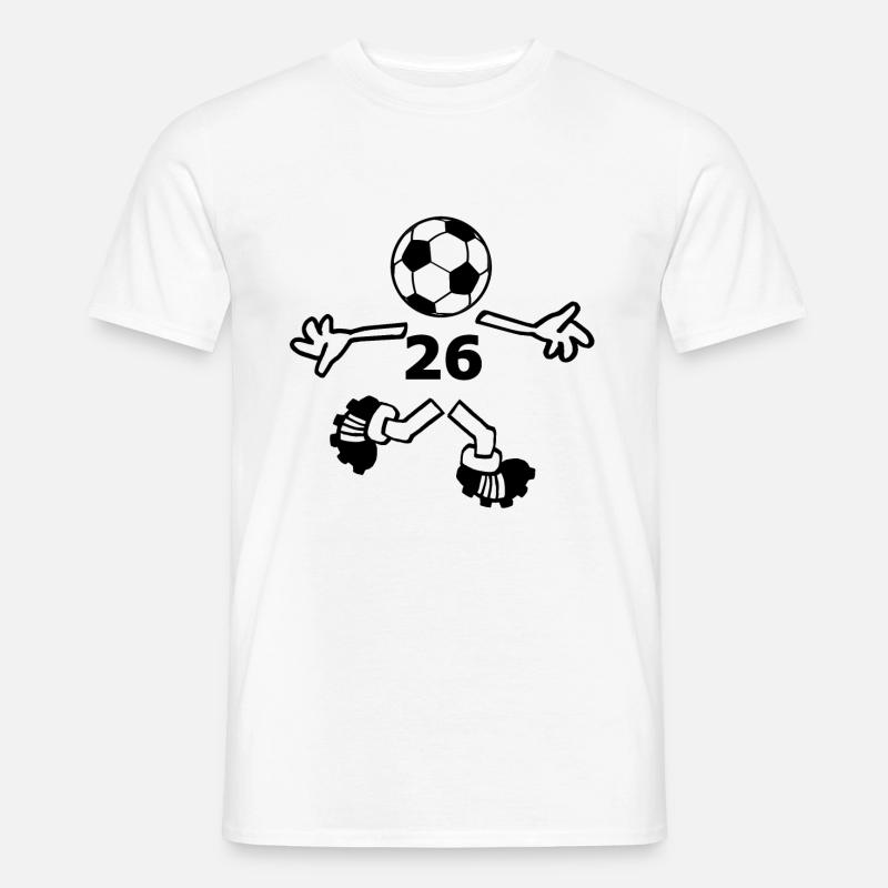 Nummer 26 - Männer T-Shirt - Weiß