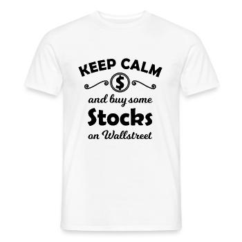 The Stock Exchange - Men's T-Shirt - white - Front - AI Model Male 178 dark (178cm)