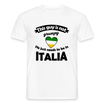 Das italienische Herz - Männer T-Shirt - Weiß - Vorne - AI Model Male 178 dark (178cm)