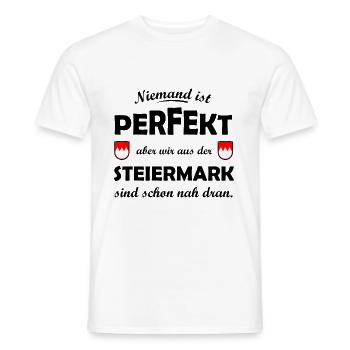 In der Steiermark zuhause - Männer T-Shirt - Weiß - Vorne - AI Model Male 178 dark (178cm)