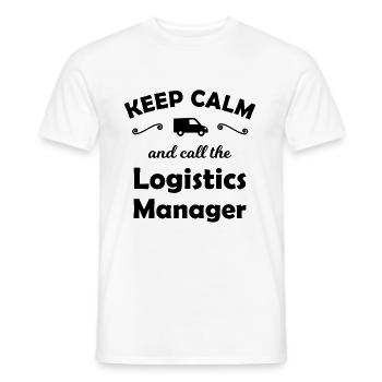 The Logistics Manager - Men's T-Shirt - white - Front - AI Model Male 178 dark (178cm)