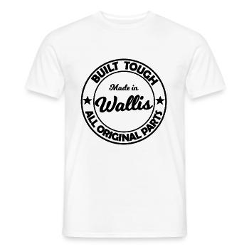 Made in Wallis - Männer T-Shirt - Weiß - Vorne - AI Model Male 178 dark (178cm)