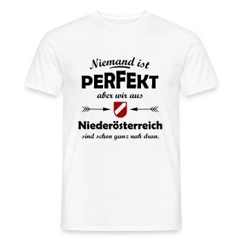 Daheim in Niederösterreich - Männer T-Shirt - Weiß - Vorne - AI Model Male 178 dark (178cm)