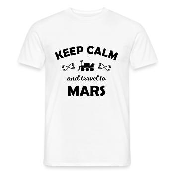 Le voyage vers Mars - T-shirt homme - blanc - Devant - AI Model Male 178 dark (178cm)