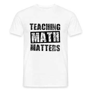 Mathelehrer - Männer T-Shirt - Weiß - Vorne - AI Model Male 178 dark (178cm)