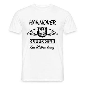 The fans from Hanover - Men's T-Shirt - white - Front - AI Model Male 178 dark (178cm)