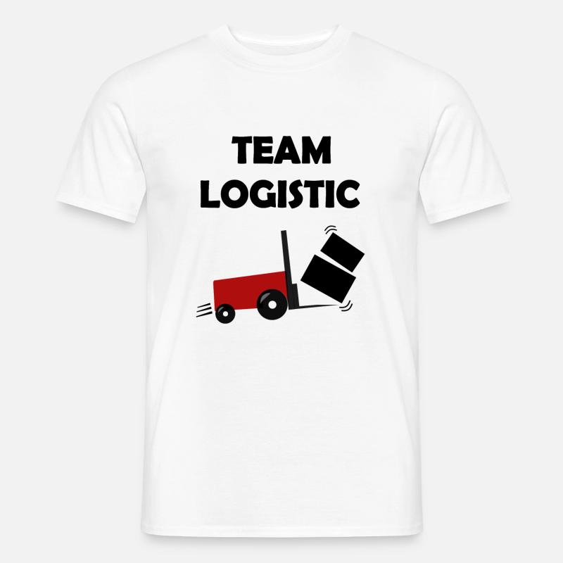 Das Team Logistik - Männer T-Shirt - Weiß