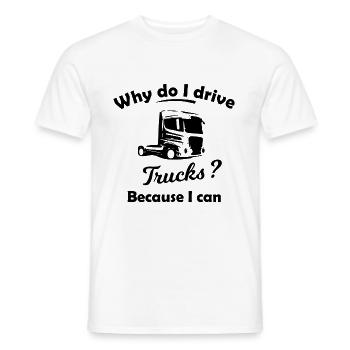 Les chauffeurs routiers - T-shirt homme - blanc - Devant - AI Model Male 178 dark (178cm)