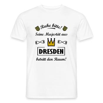 Die Dresdner - Männer T-Shirt - Weiß - Vorne - AI Model Male 178 dark (178cm)