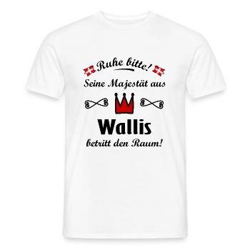 Walliser Majestäten - Männer T-Shirt - Weiß - Vorne - AI Model Male 178 dark (178cm)