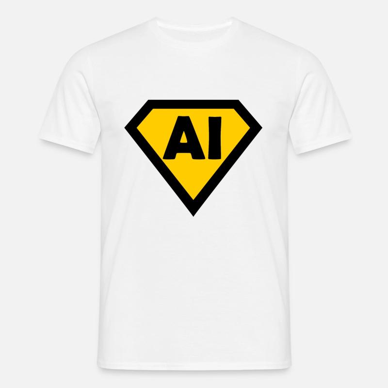 Intelligenz und Coding - Männer T-Shirt - Weiß