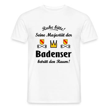 Das schöne Badnerland - Männer T-Shirt - Weiß - Vorne - AI Model Male 178 dark (178cm)