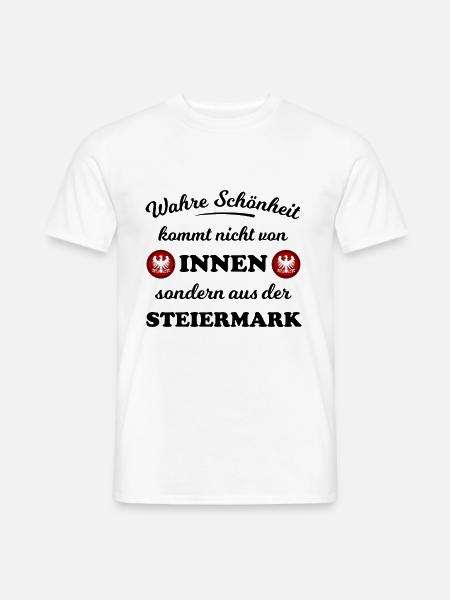 Schönheit aus der Steiermark - Männer T-Shirt - Weiß