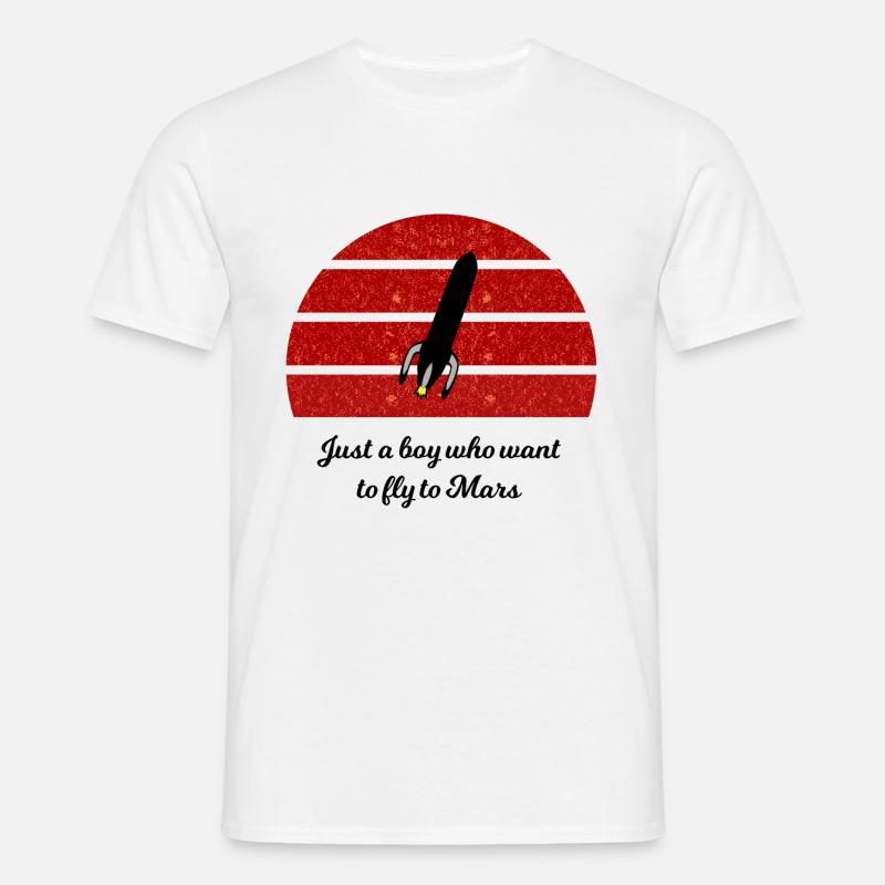 Mars Entdeckung - Männer T-Shirt - Weiß