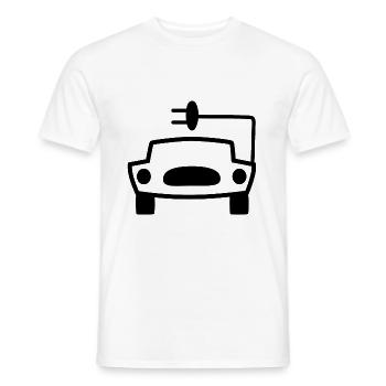The cable car - Men's T-Shirt - white - Front - AI Model Male 178 dark (178cm)